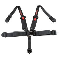 Zamp Race Seat Harness Black 3/2 Shoulder 3 5 Point Pull Down (Out) SFI 16.1